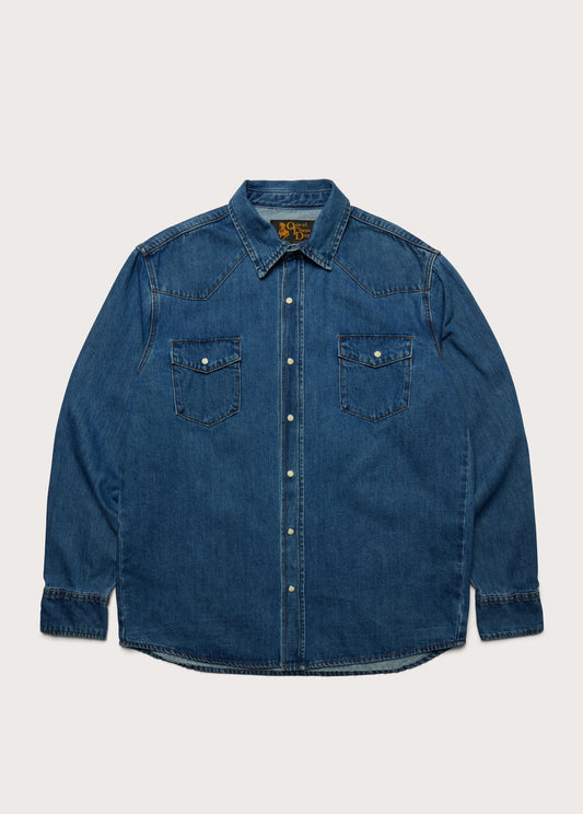 Western Shirt | Blue Denim