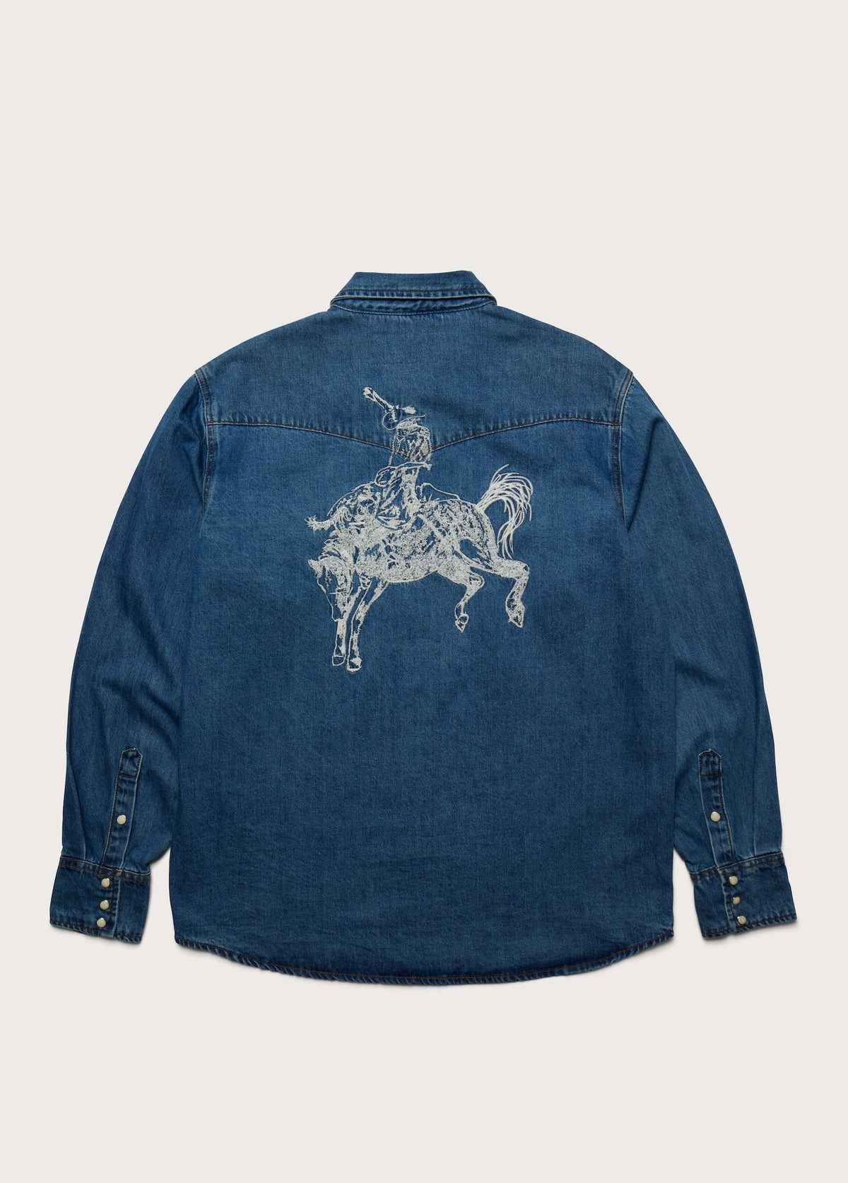 Western Shirt | Blue Denim