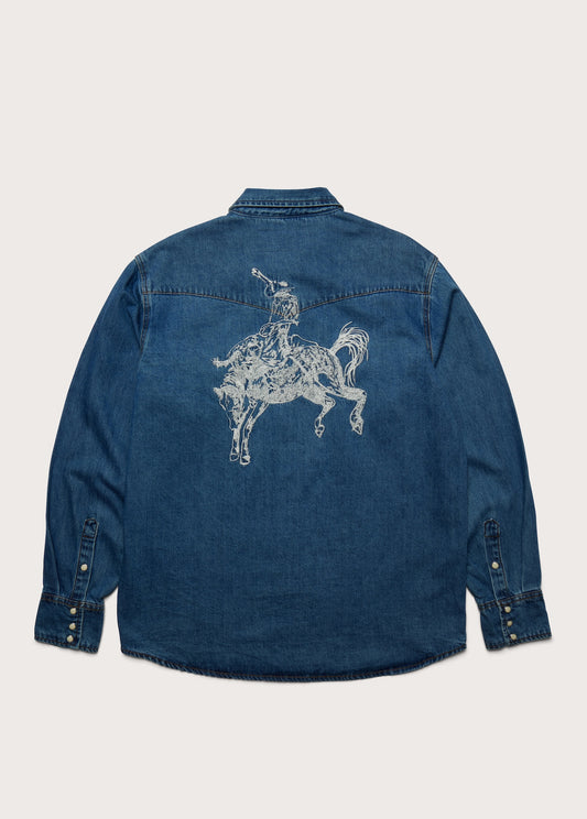 Western Shirt | Blue Denim
