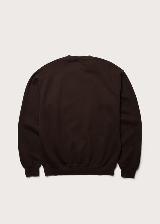 Track And Field Crewneck Sweatshirt | Dark Brown