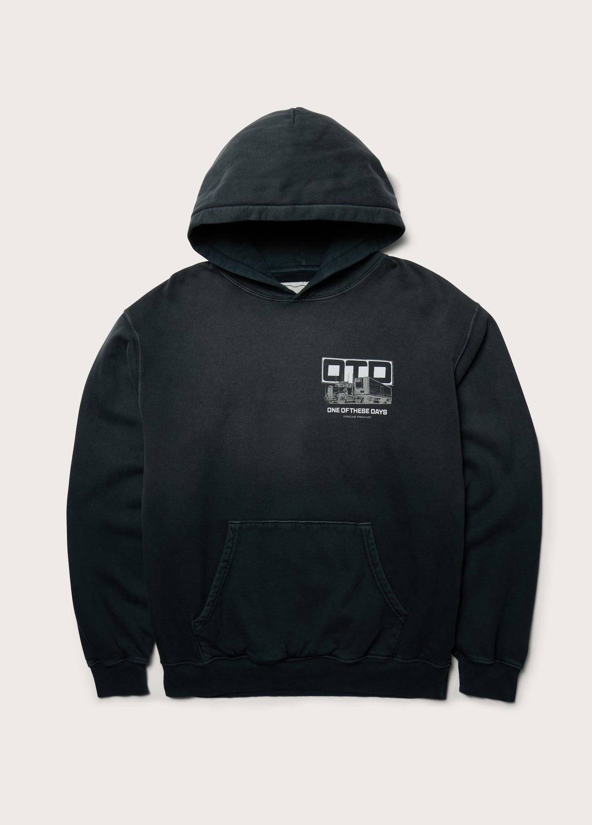 OTD Transport Hooded Sweatshirt | Sun Faded Black