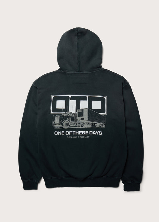 OTD Transport Hooded Sweatshirt | Sun Faded Black