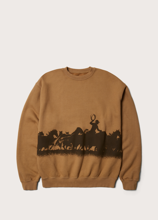 Driftin' Back Again Crewneck Sweatshirt | Light Brown