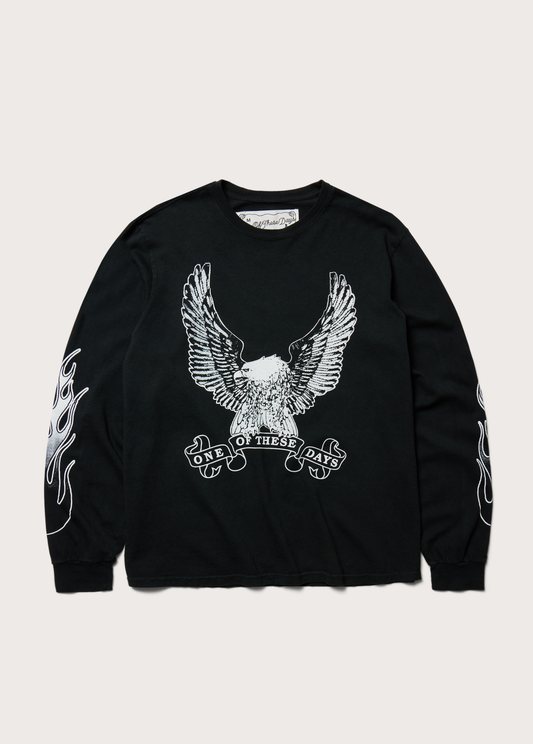 An American Original Long Sleeve T-Shirt | Washed Black
