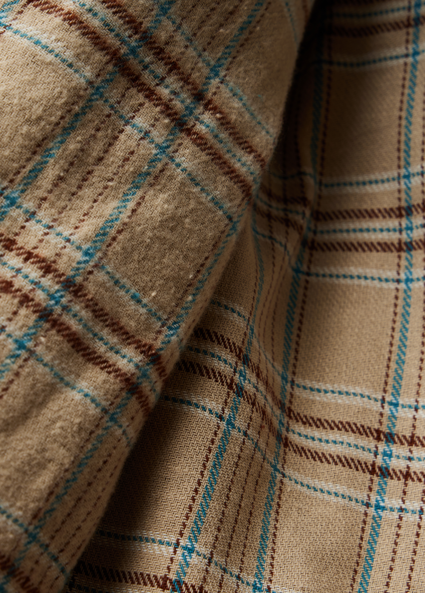 Lined Trucker Jacket | Washed Brown Denim