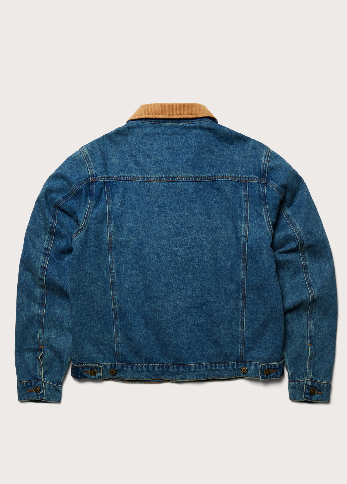 Lined Trucker Jacket | Washed Denim
