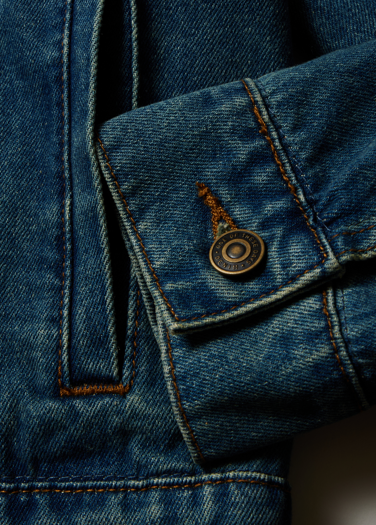 Lined Trucker Jacket | Washed Denim