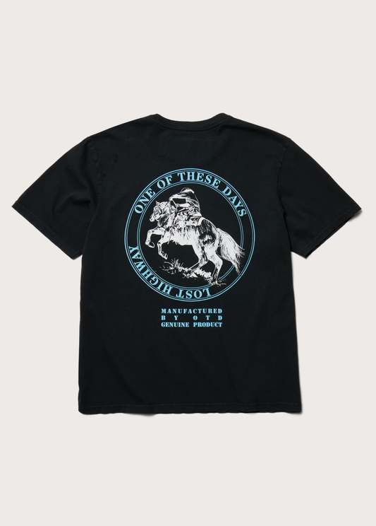 Milling CO T-Shirt | Washed Black