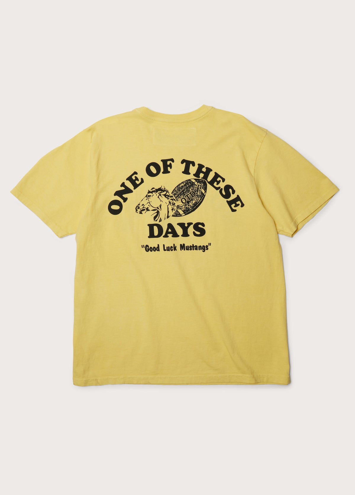 Good Luck Mustangs T-Shirt | Yellow