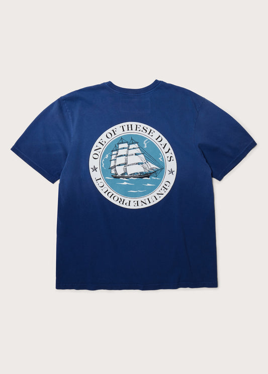 Ship of Fools T-Shirt | Sun Faded Navy