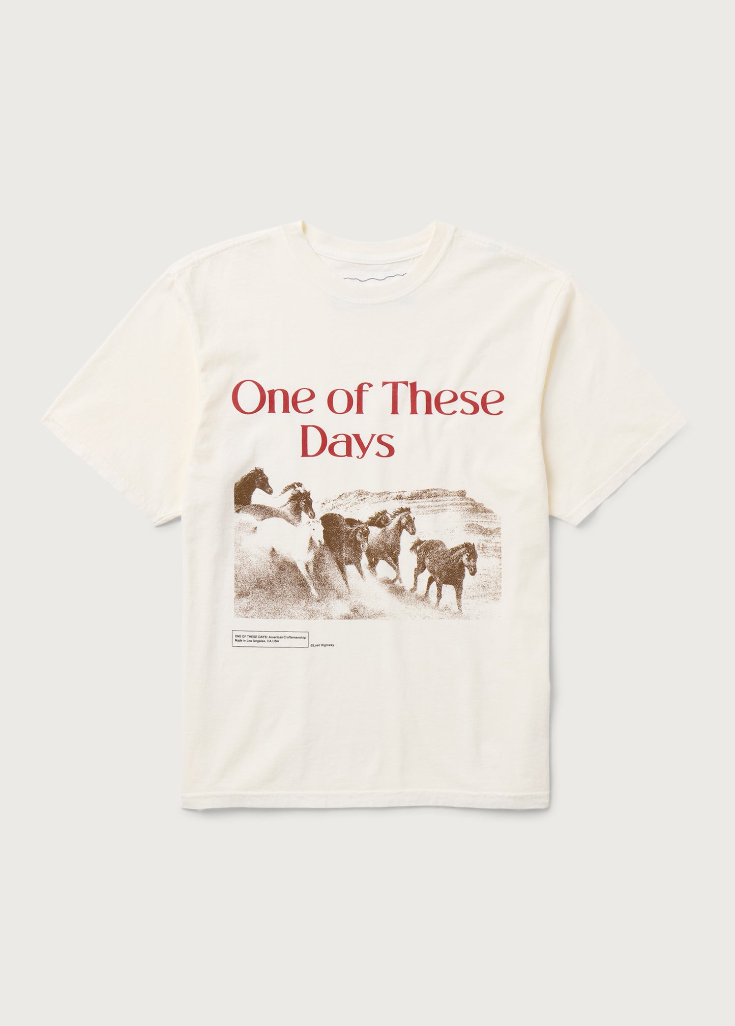 Glad You're Here With Me Tee | Bone