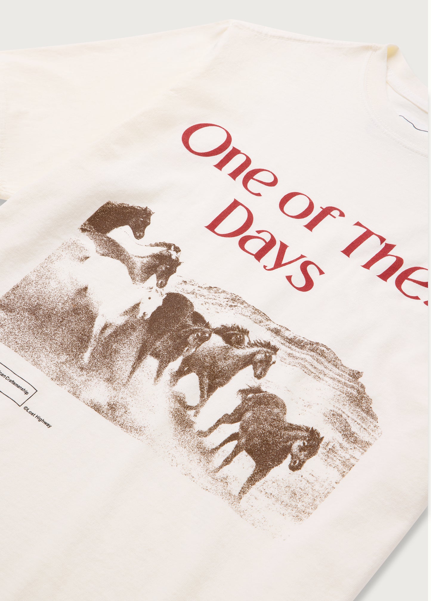 Glad You're Here With Me Tee | Bone