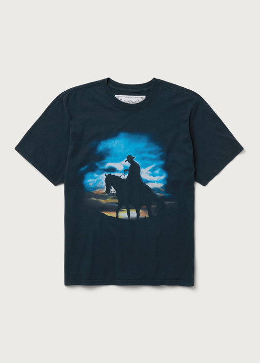 Harvest Moon Tee | Washed Black