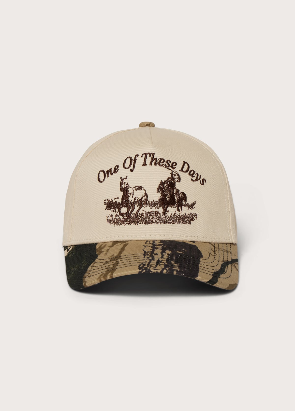 Just For A Moment 5 Panel Hat | Bone/Camo