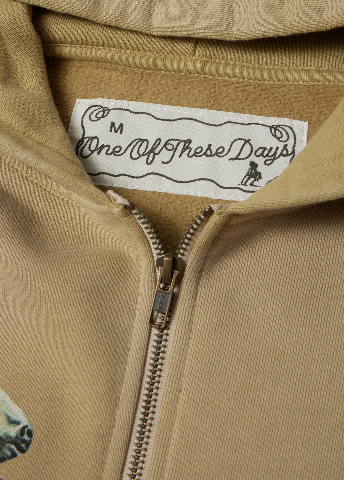 Rest of Time Zip Up Hooded Sweatshirt | Sun Faded Sand