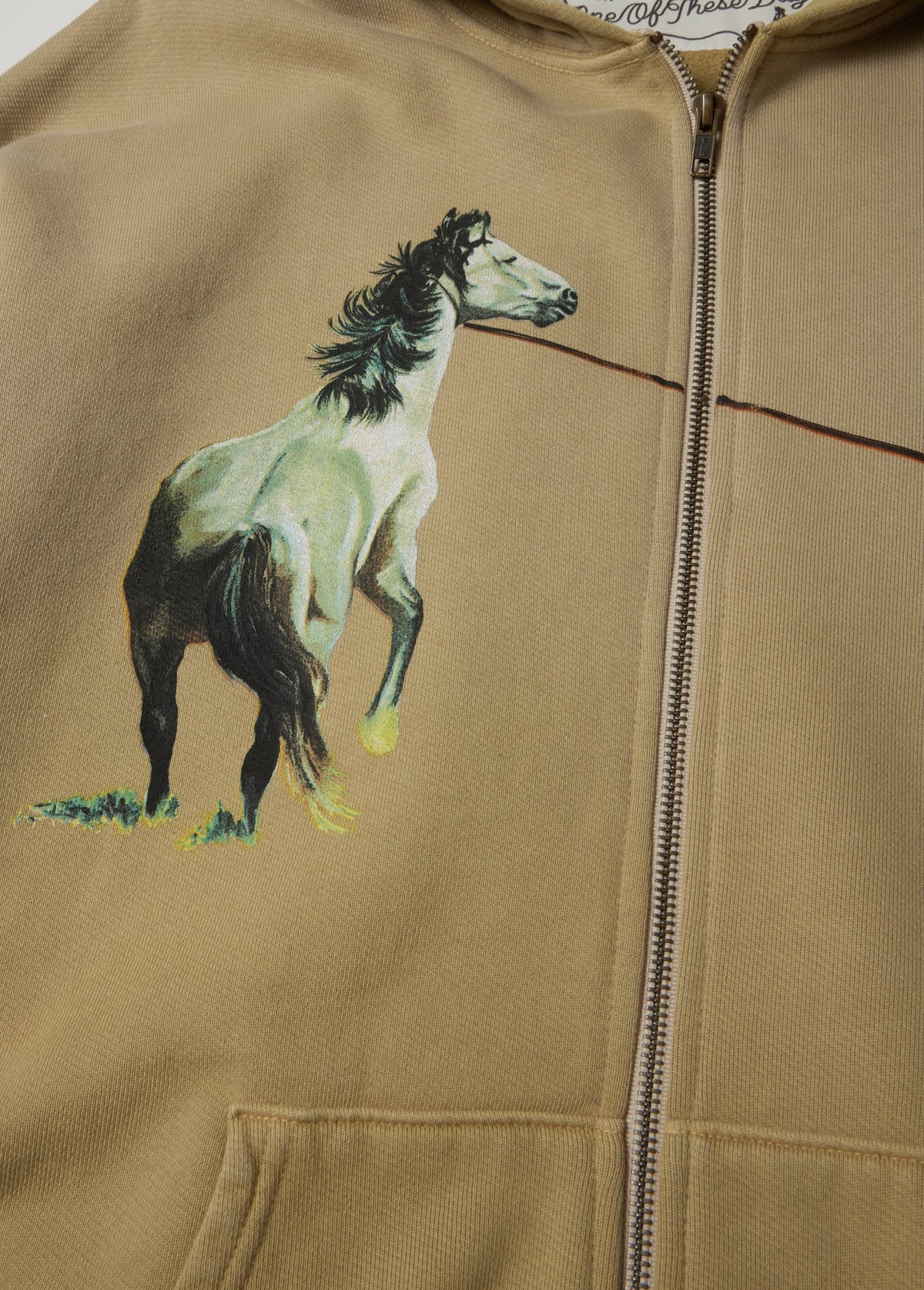 Rest of Time Zip Up Hooded Sweatshirt | Sun Faded Sand