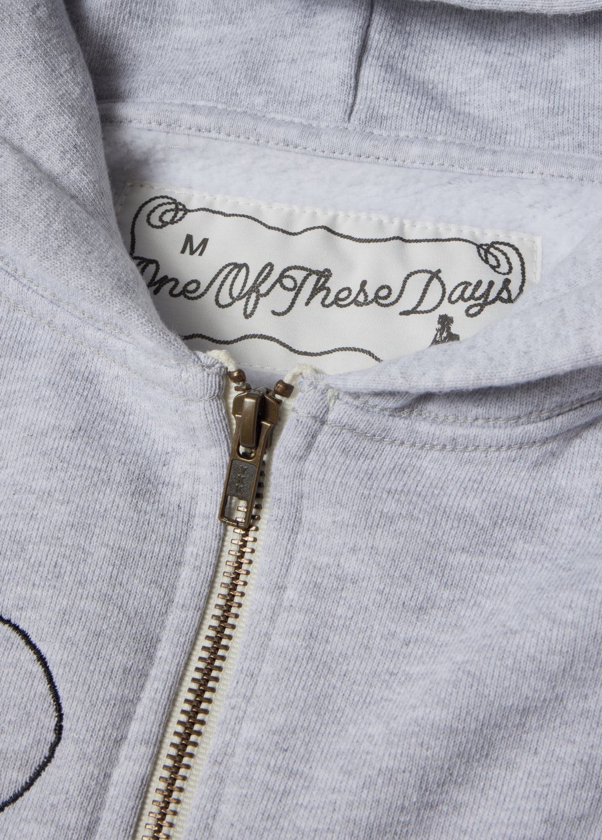 Into The Distance Zip Up Hooded Sweatshirt | Heather Grey