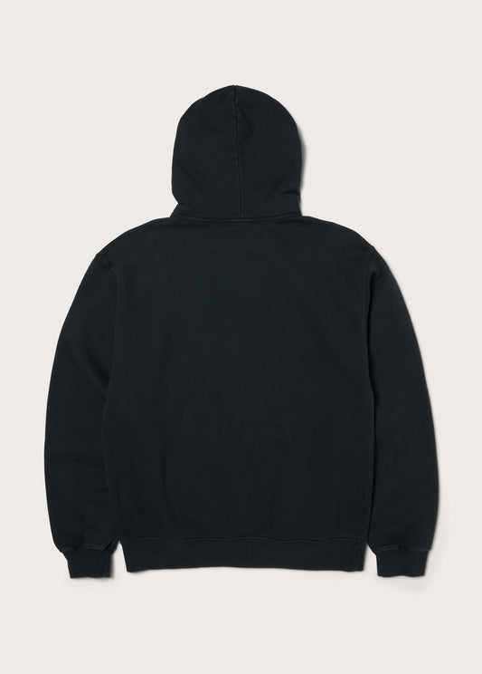 Into The Distance Zip Up Hooded Sweatshirt | Washed Black