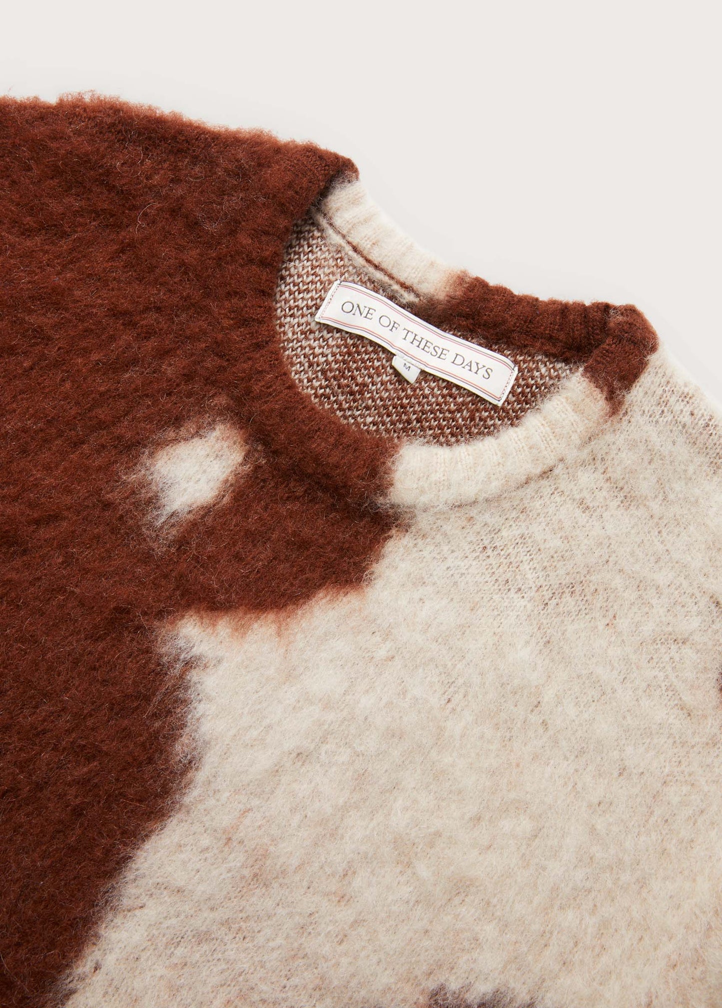Horse Coat Sweater | Bone / Brown