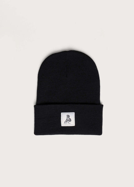 HORSELABELCUFF_BEANIE_FRONT_BL