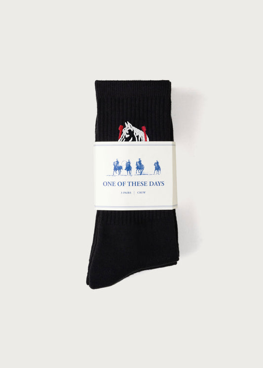 Horse Shoe Sock | Black