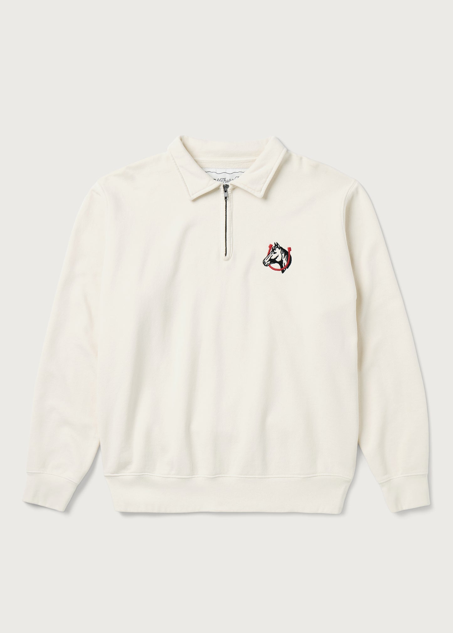 Horse Shoe Quarter Zip | Bone