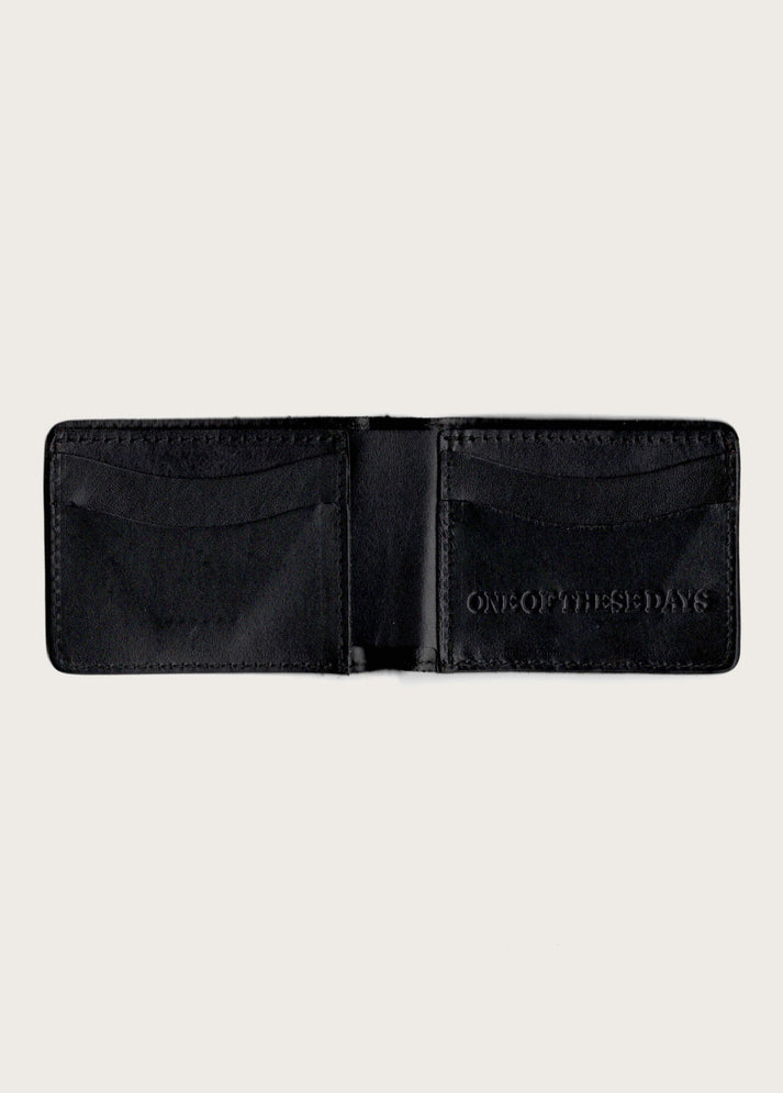 Just For A Moment Leather Bi Fold Wallet | Black – One Of These Days