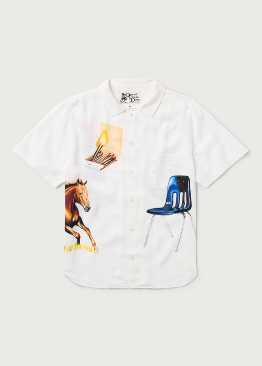 I Never Believed In Much, But I Believe In You Camp Shirt | Ivory