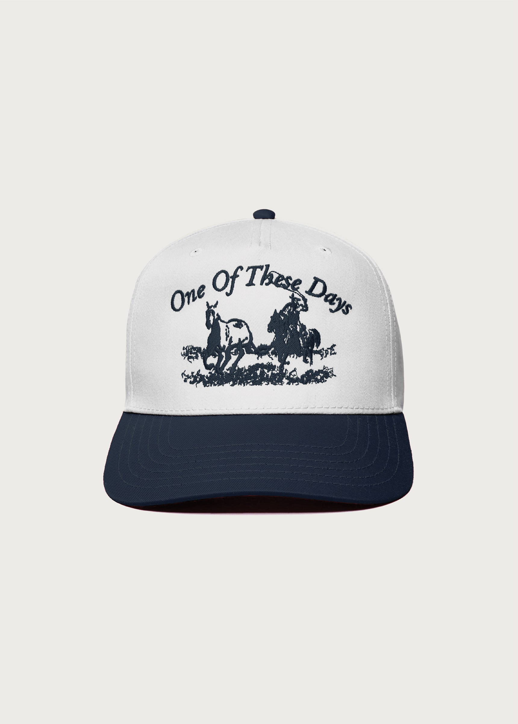 Just For A Moment 5 Panel Hat | White/Navy | Gift Shop | One of These ...