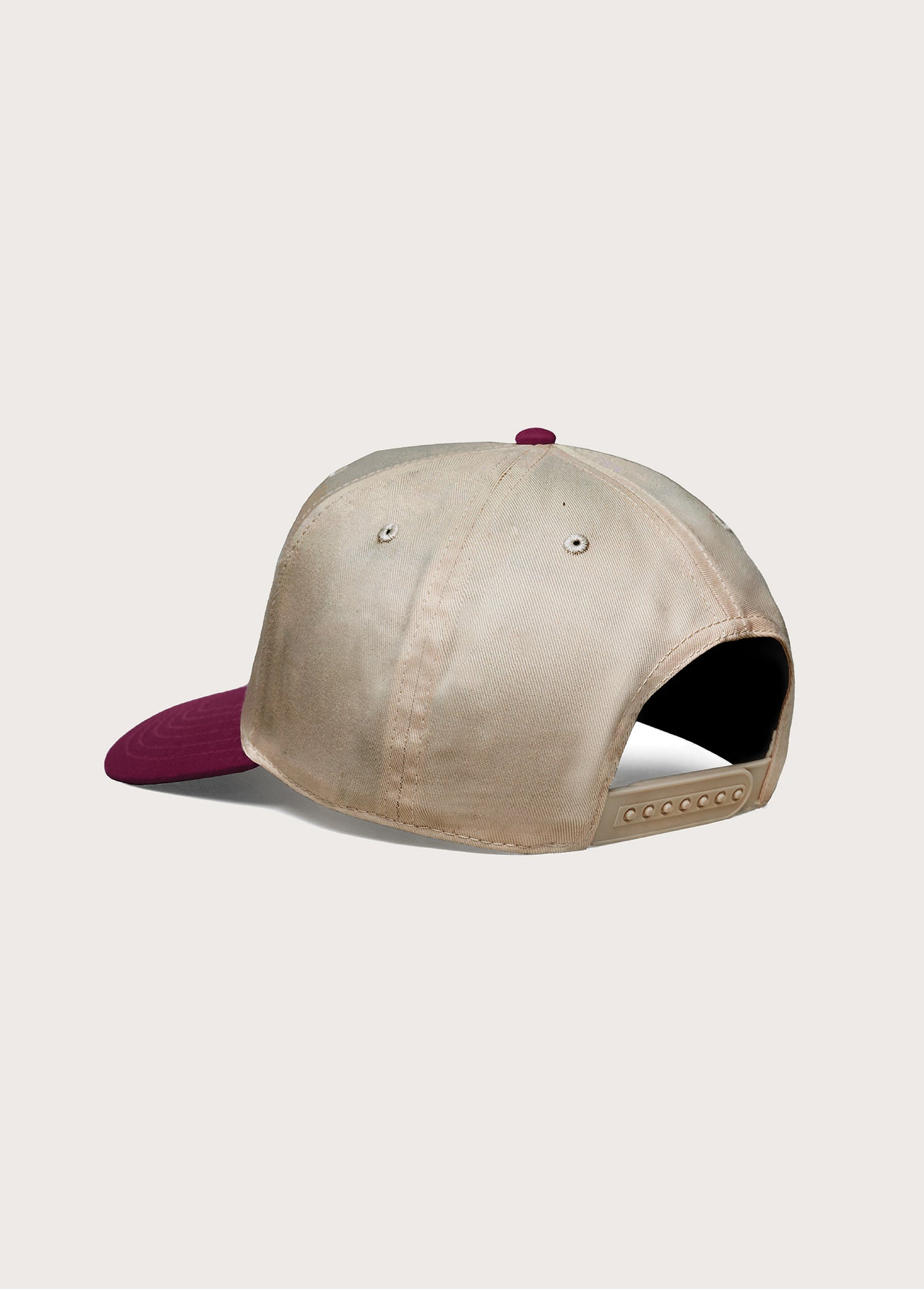 Just For A Moment 5 Panel Hat | Khaki/Burgundy