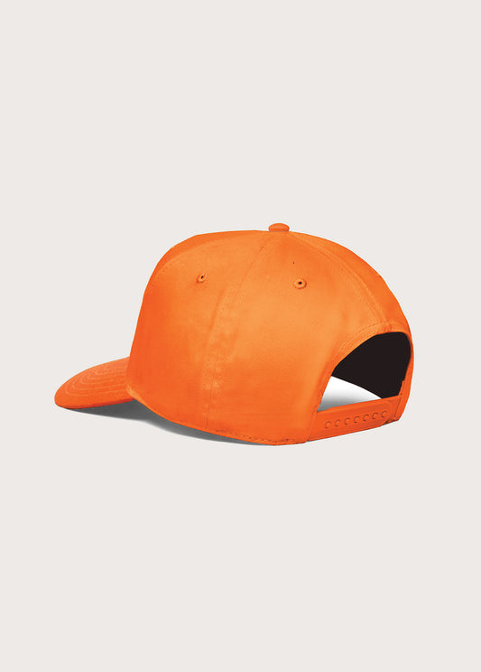 Just For A Moment 5 Panel Hat | Hunter Orange/White