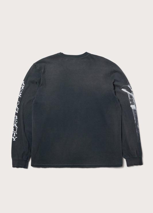 American Beauty Long Sleeve T-Shirt | Sun Faded Black