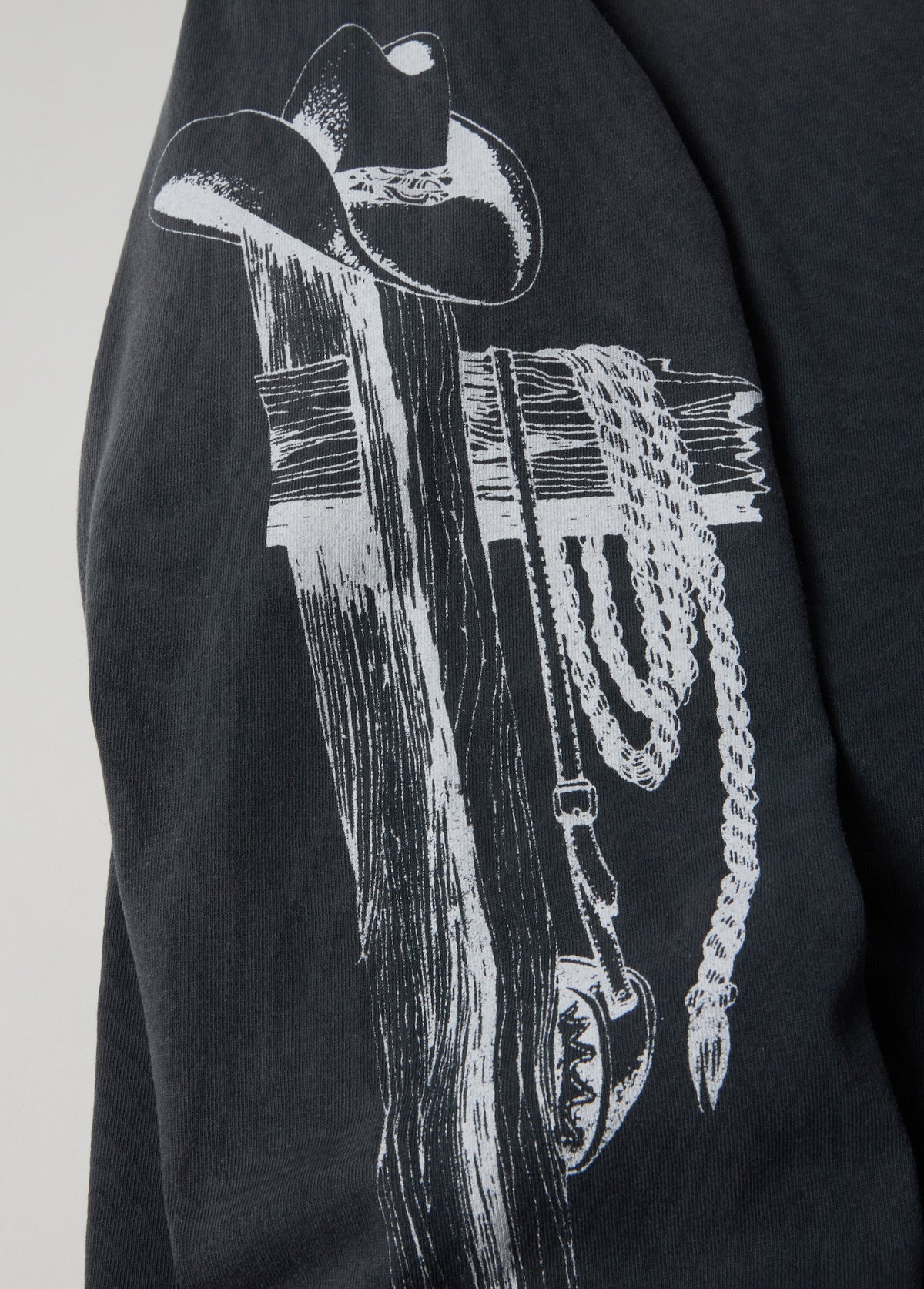 American Beauty Long Sleeve T-Shirt | Sun Faded Black