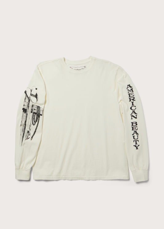 American Beauty Long Sleeve T-Shirt | Bone