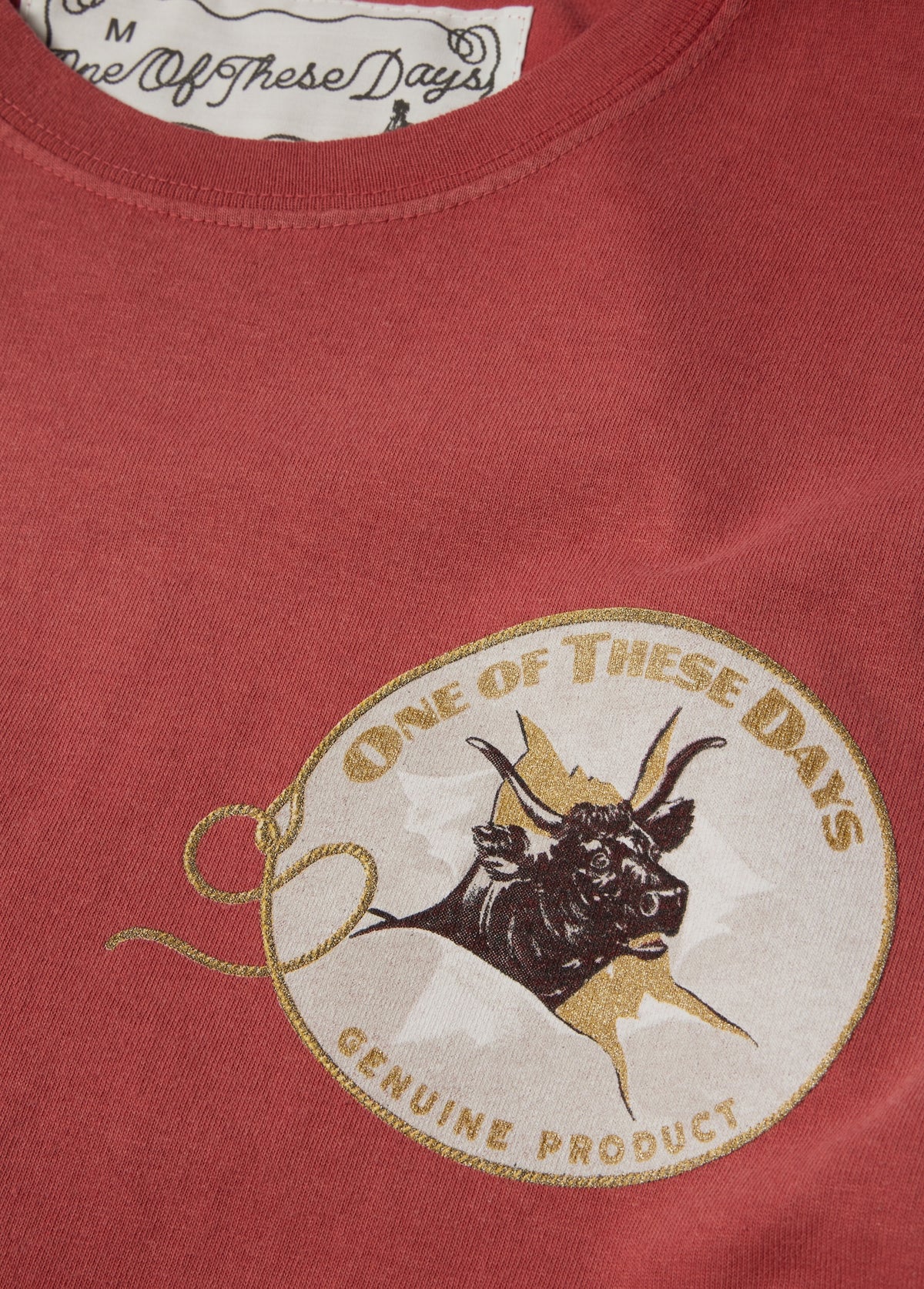 Bull Durham Long Sleeve T-Shirt | Sun Faded Red