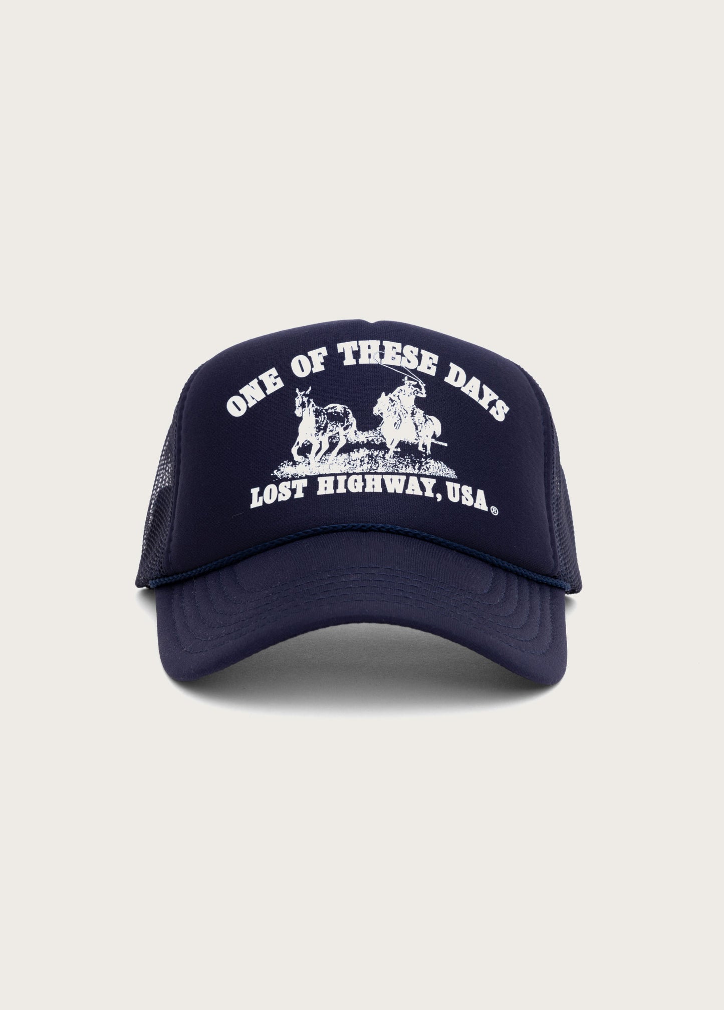 Lost Highway Foam Trucker Hat | Navy