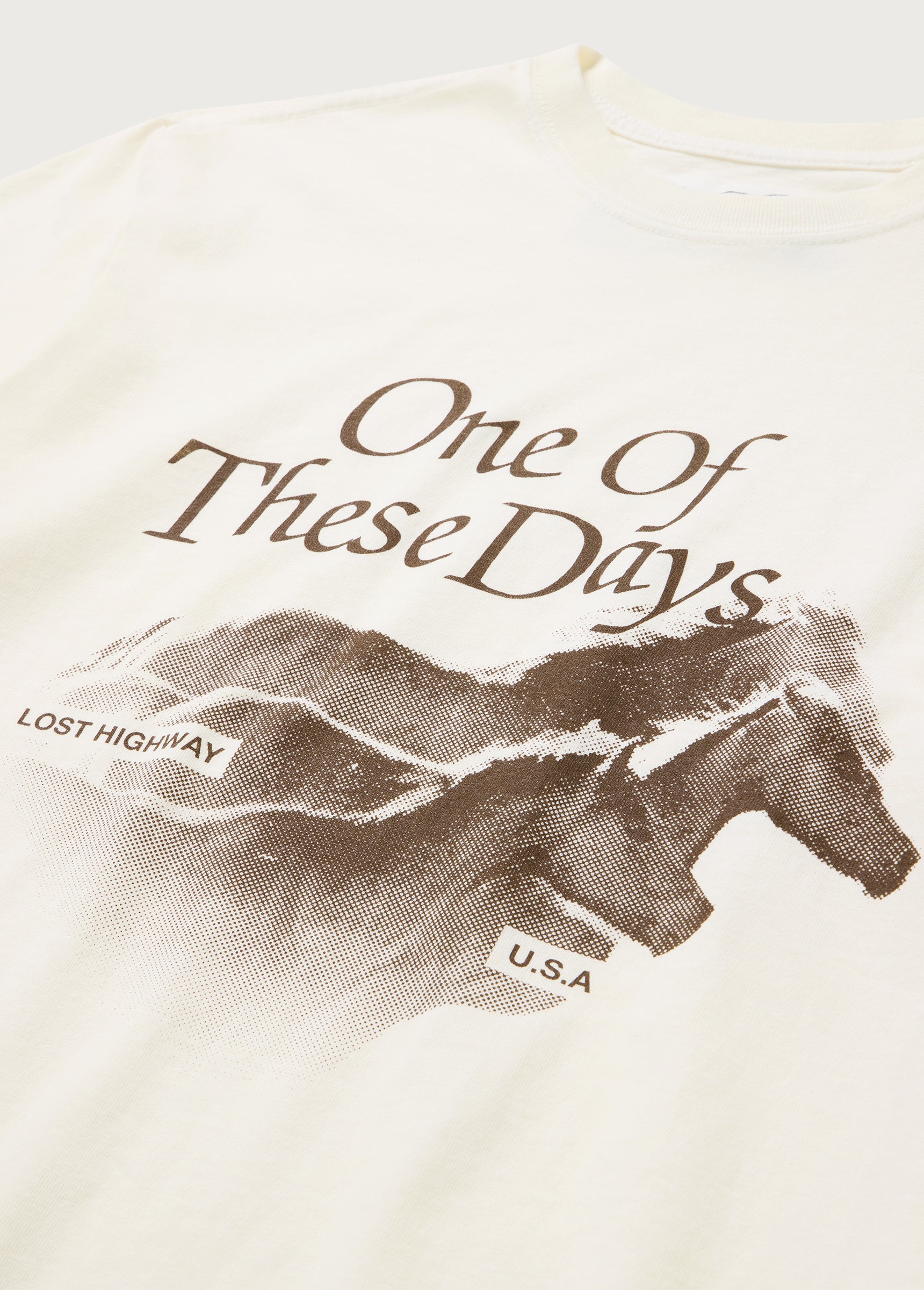 Lost Highway Tee | Bone | FW25 | One Of These Days