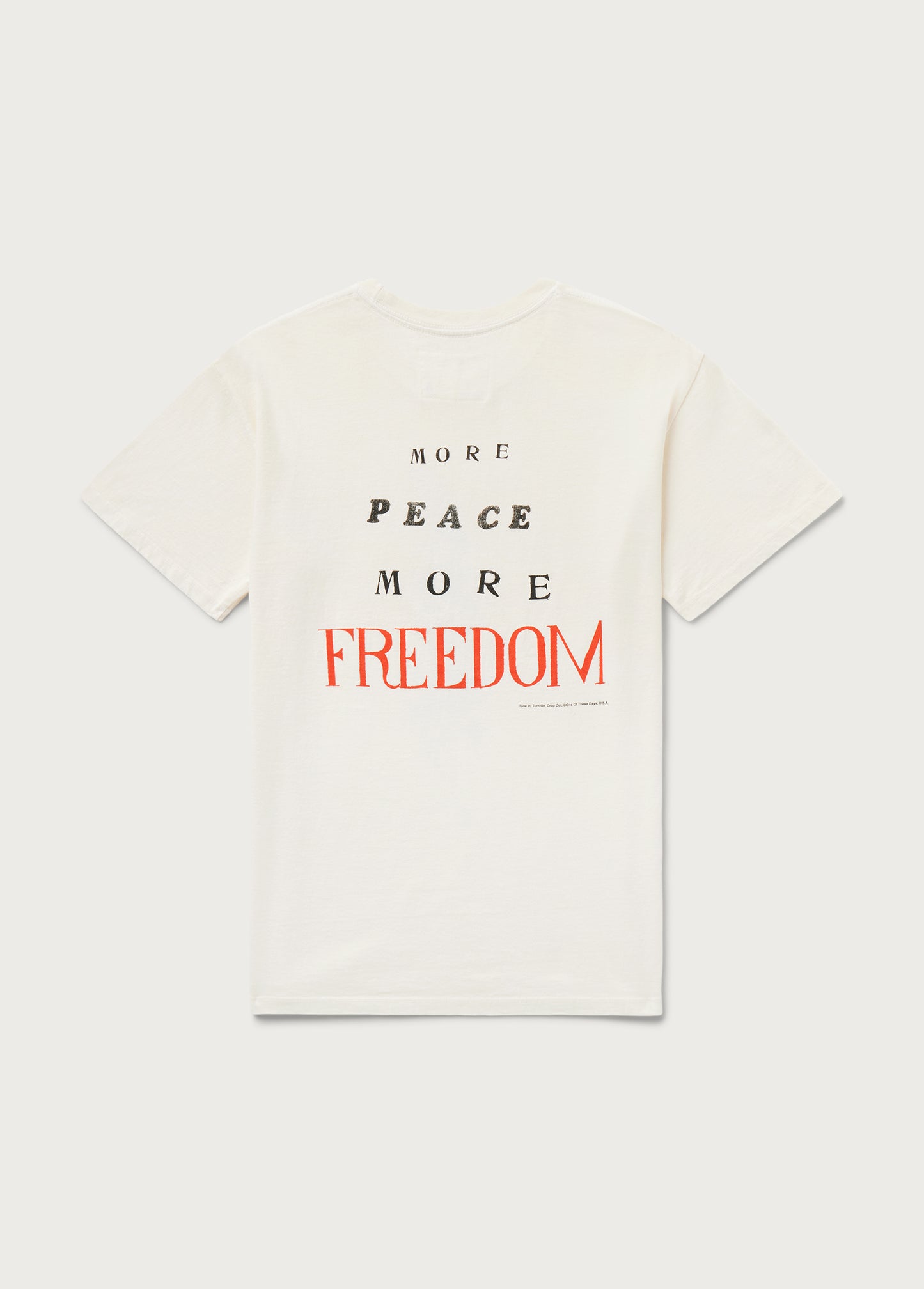 More Peace, More Freedom Tee | Bone