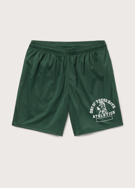 Mustang Athletics Mesh Shorts | Forest Green