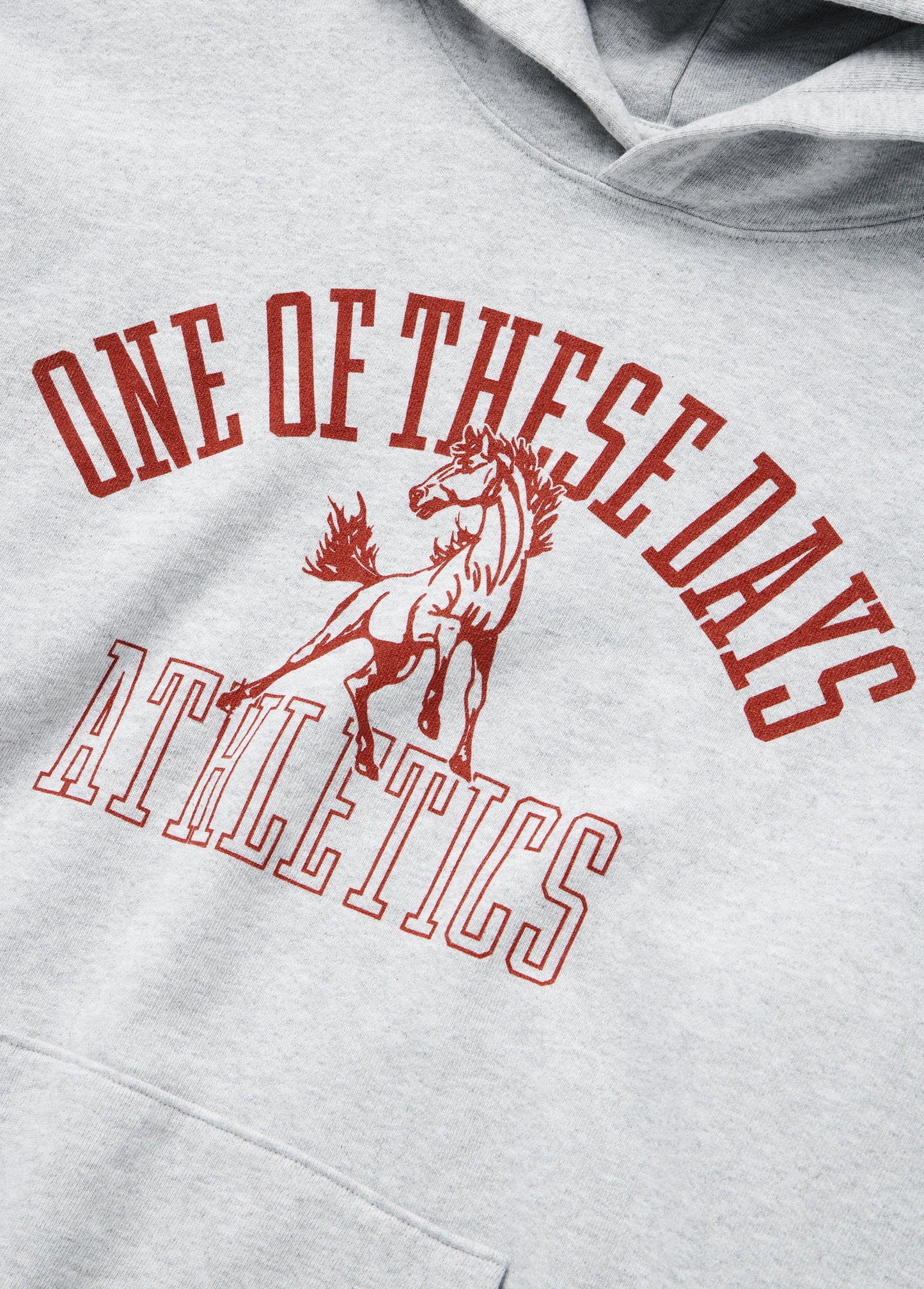 Mustang Athletics Hooded Sweatshirt | Heather Grey