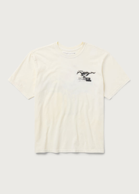Mustang Cross Tee | Bone