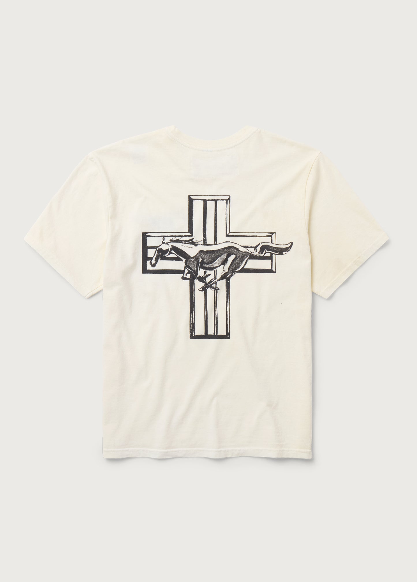 Mustang Cross Tee | Bone