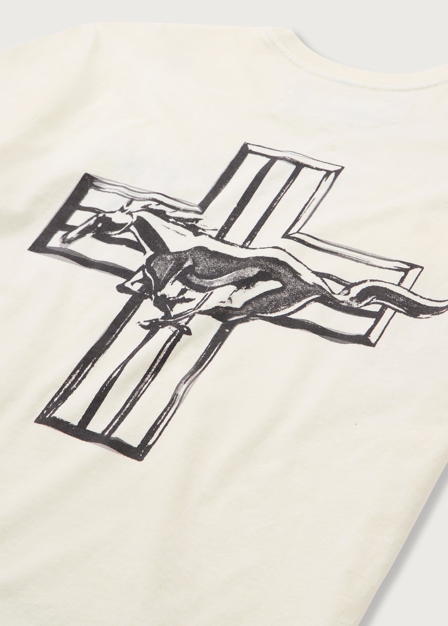 Mustang Cross Tee | Bone