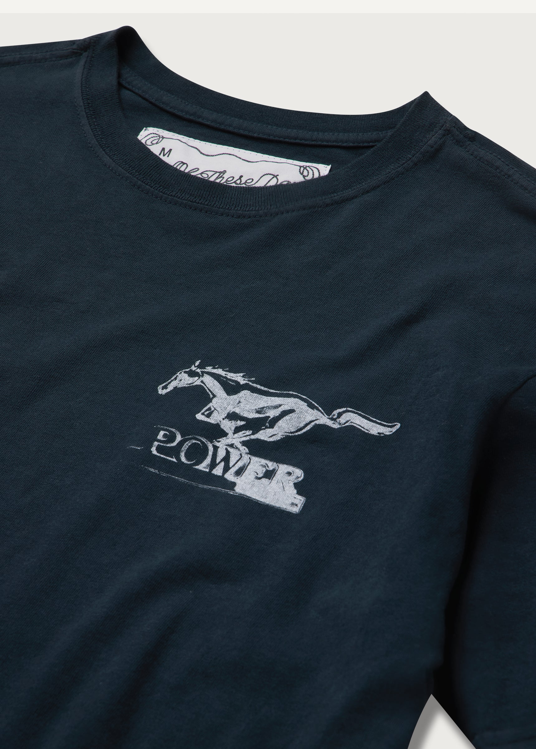Mustang Cross Tee | Hard Washed Black | FW25 | One Of These Days