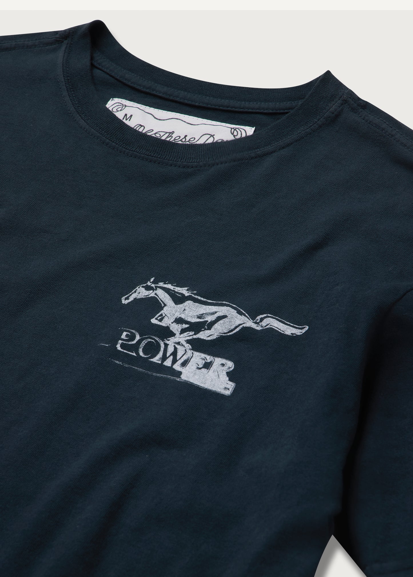 Mustang Cross Tee | Hard Washed Black