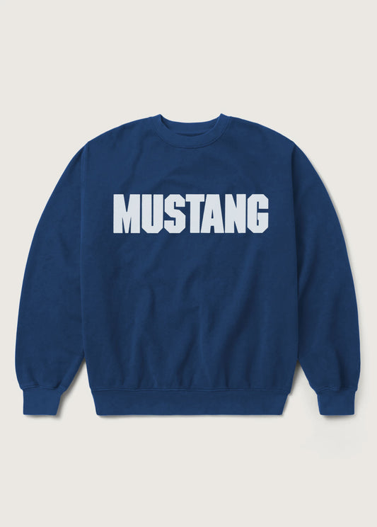 Mustang Crewneck | Sun Faded Navy