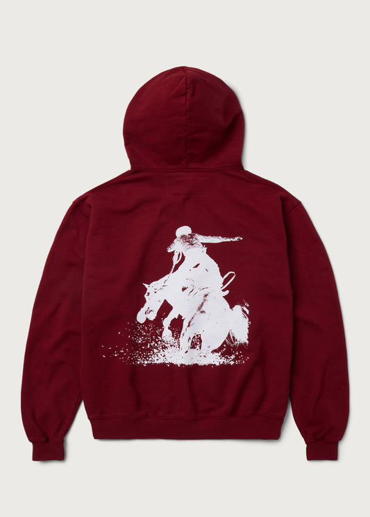 Mustang Hoodie | Washed Burgundy