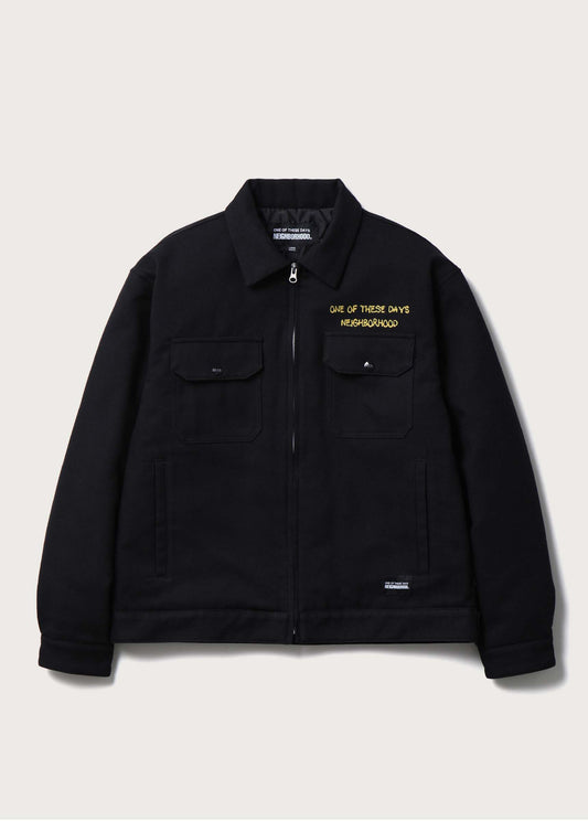Chain Stitched Souvenir Jacket | Black