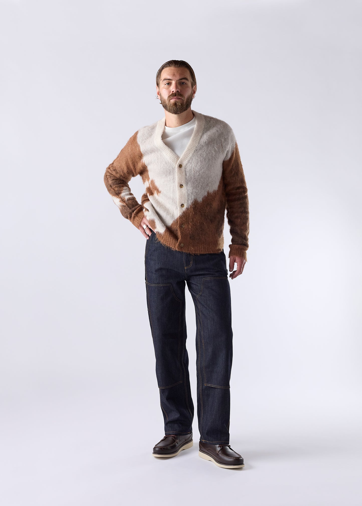 Horse Knit Cardigan | Brown