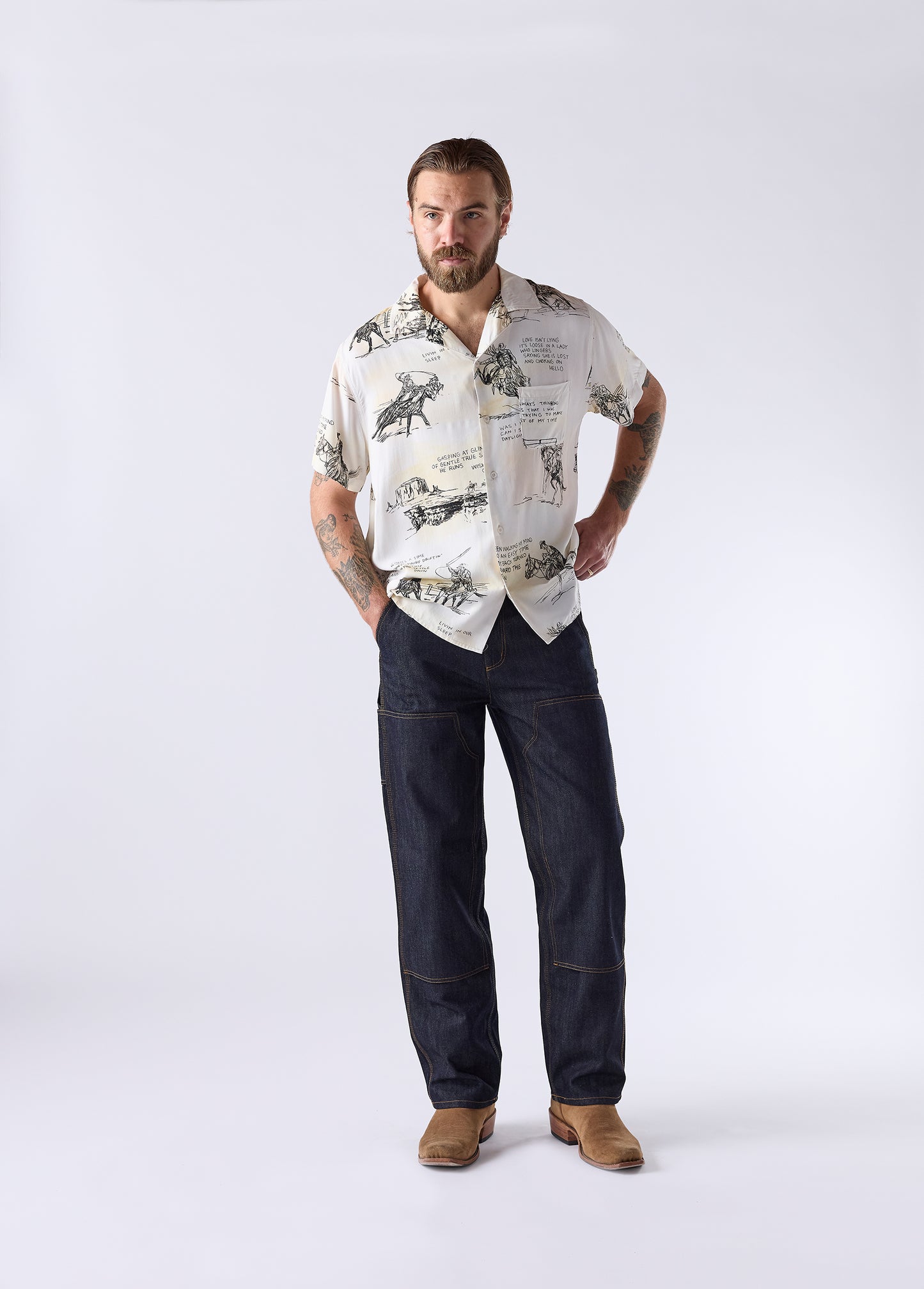 Best of My Time Camp Shirt | Natural